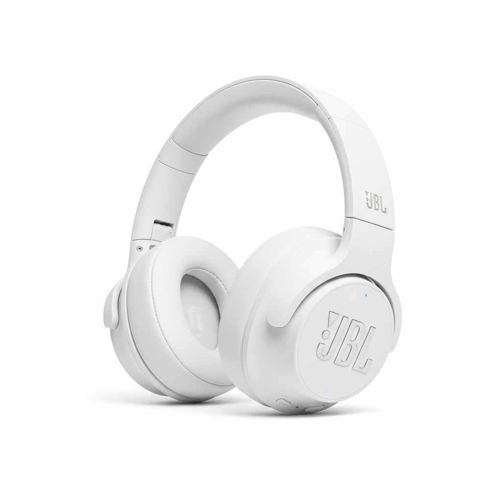 JBL Tune 770NC wireless noise cancelling headphones white