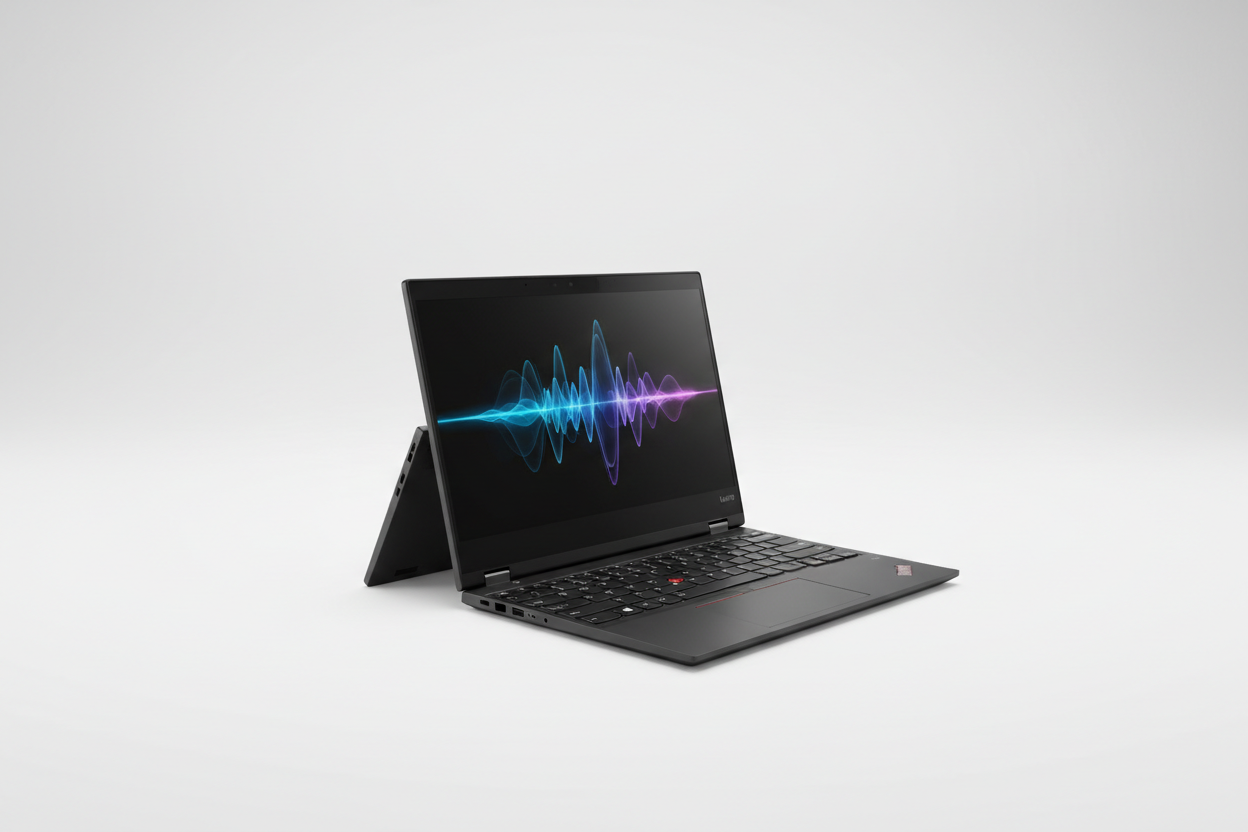 Lenovo ThinkPad X1 Yoga Gen 9 convertible in tent mode