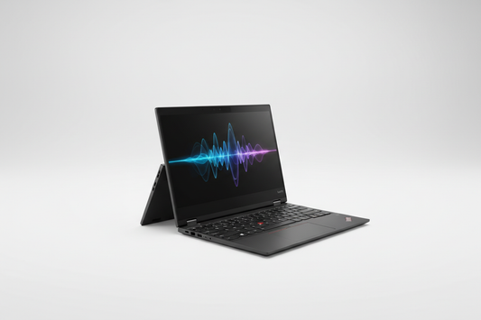 Lenovo ThinkPad X1 Yoga Gen 9 convertible in tent mode