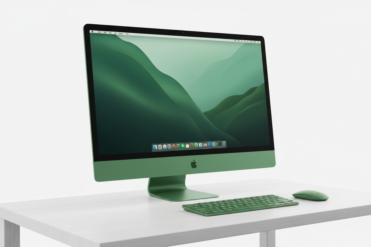 Apple iMac 24 inch M3 green 4.5K Retina display