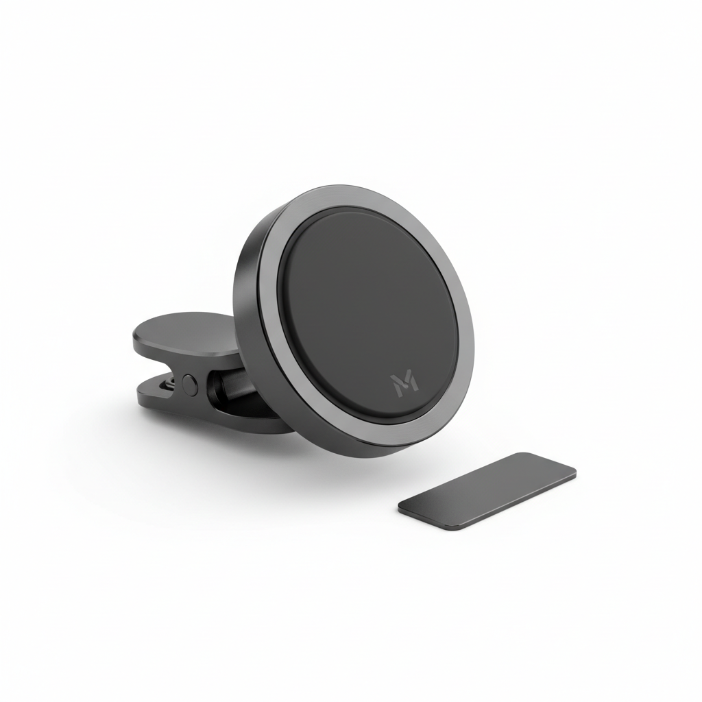 Magnetic Phone Car Mount black dashboard vent
