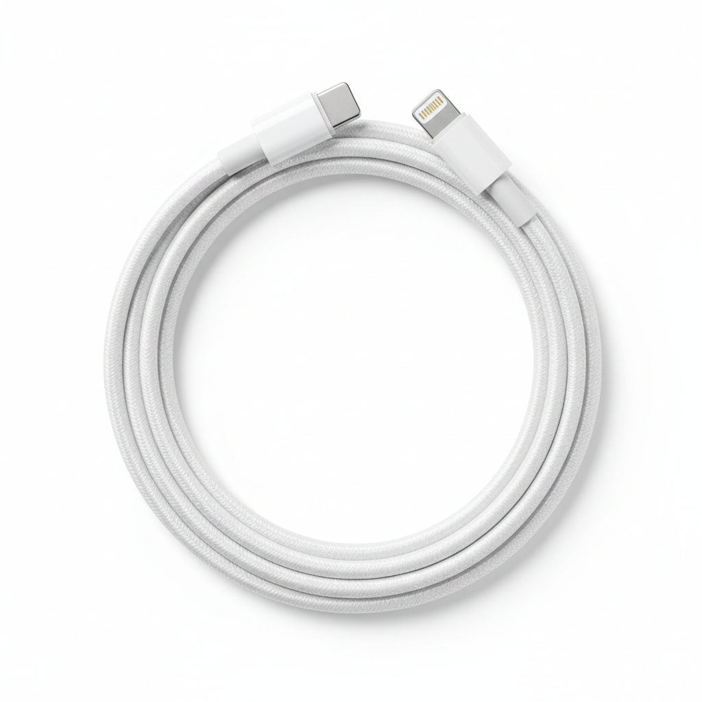 USB-C to Lightning braided cable 2m white
