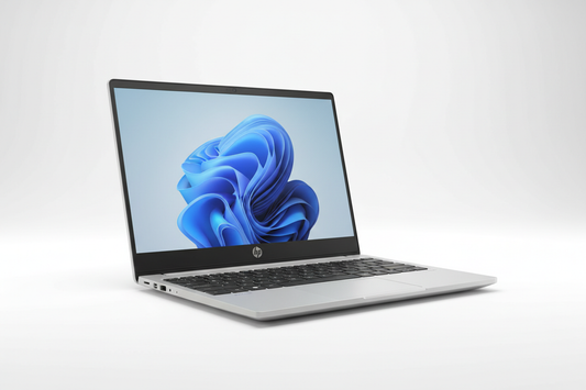 HP Pavilion 15 silver laptop open