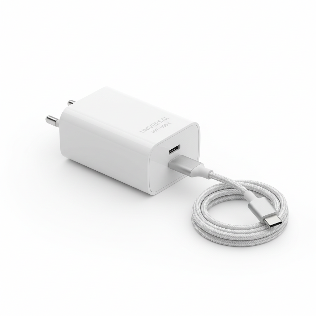 Universal USB-C 65W Laptop Charger white
