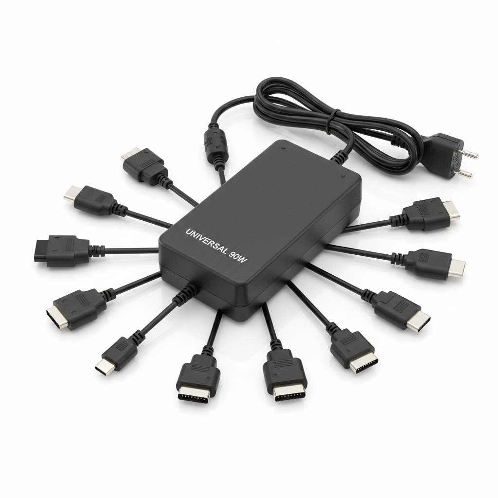 Universal Multi-Tip 90W Laptop Charger with tips