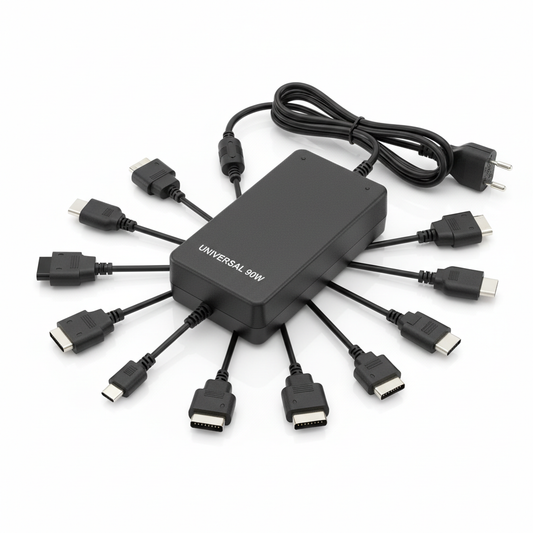 Universal Multi-Tip 90W Laptop Charger with tips