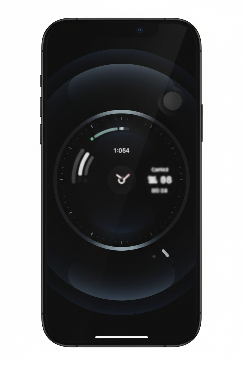 Apple iPhone 16 Pro Max black titanium front view