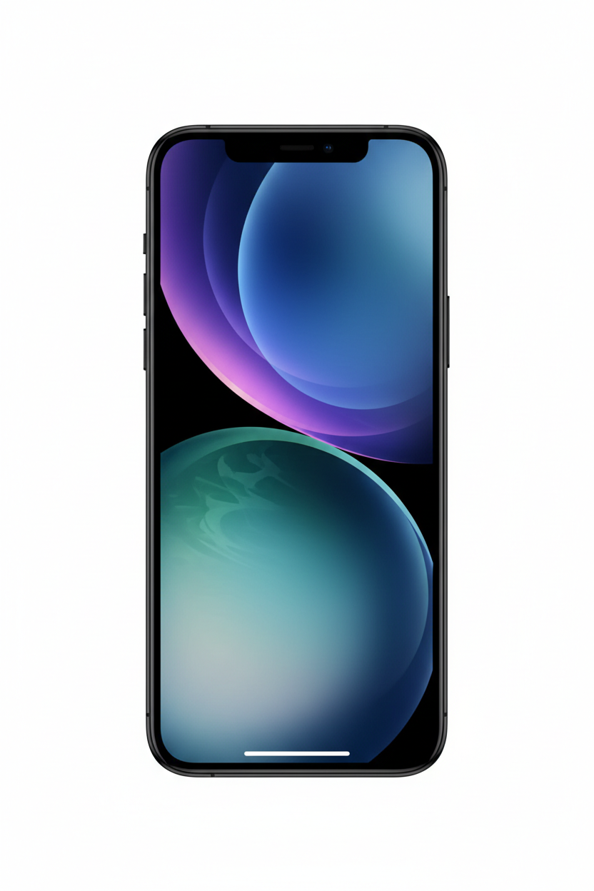 Apple iPhone 12 black front view