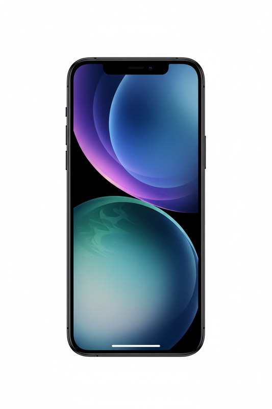 Apple iPhone 12 black front view