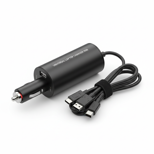 Universal Car Laptop Charger 90W black