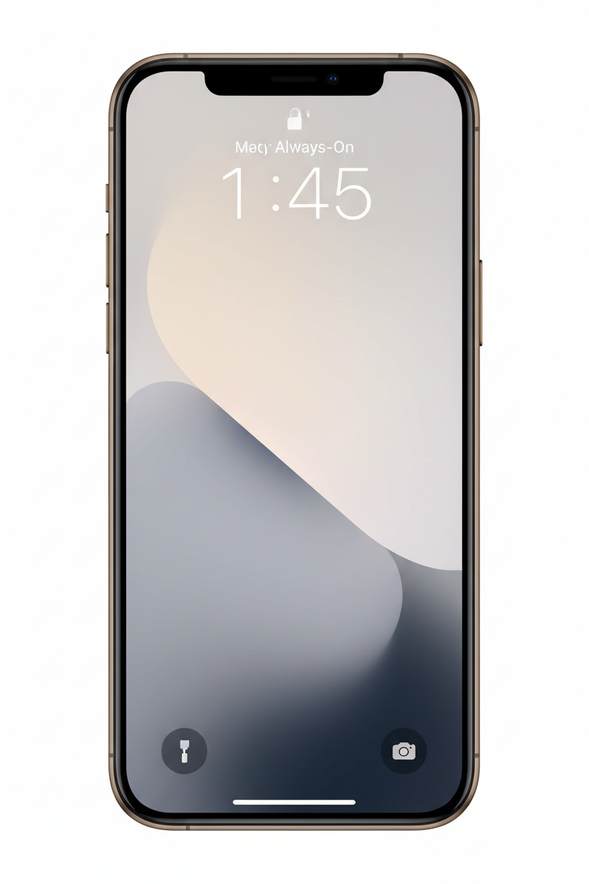 Apple iPhone 15 Pro natural titanium front view